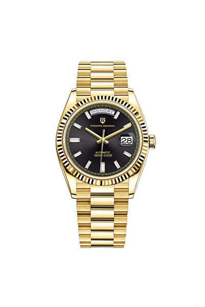 Choice14 ساعة باجاني ديزاين 2026 الجديدة DD36 للرجال، لون ذهبي وأسود، من أفضل...