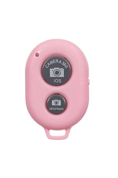 Bibilel Telecomandă Bluetooth pentru selfie-uri sau streaming, roz