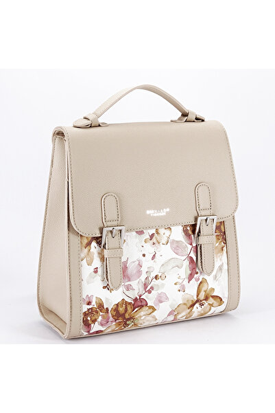 Diana&Co Rucsac bej cu imprimeu floral B-DHJ731-3 M11