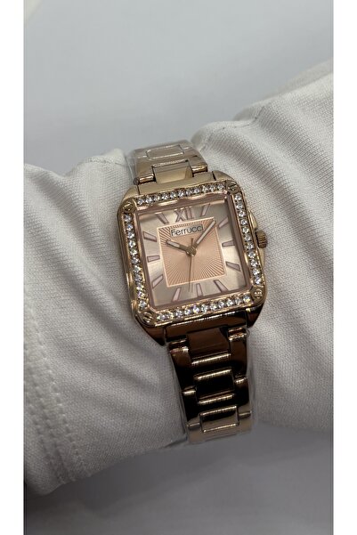 Ferrucci Paslanmaz ÇelikKadın Kol Saati Su Geçirmez Japon Makine + Doğaltaş B...