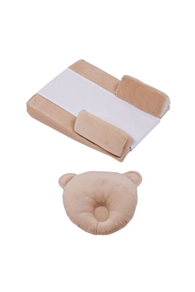 OEM Set perne bebe antireflux, antirasturnare, antiregurgitare si formarea capului bebelusului bej