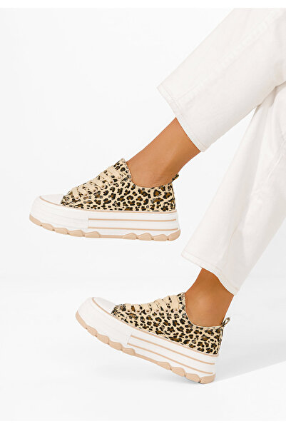 B T Shoes Leopardí tenisky na platformě Zenoria