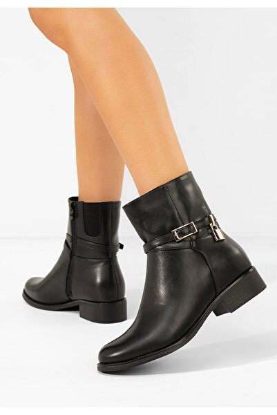 B T Shoes Γυναικεία μποτάκια Aurisel Μαύρα