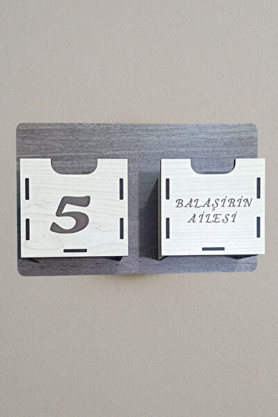 Şirin Lazer DAİRE NUMARALI İSME ÖZEL DAİRE NUMARASI İSİMLİ DEKORATİF KUTU KAP...