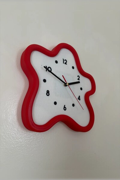 Genç 3D Çiçek Temalı Duvar Saati – Dekoratif ve Şık Tasarım