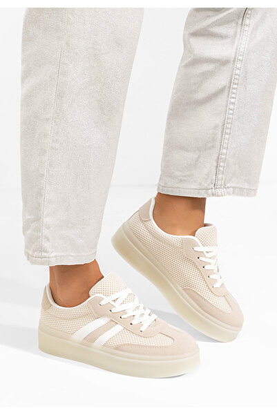 B T Shoes Béžové dámské tenisky Udinea