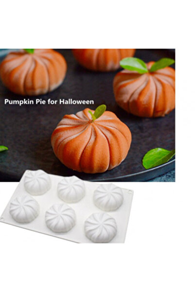 adhoreca Silicone Mold for Cake, 6 Pumpkin