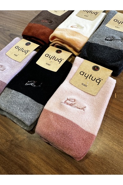 Aytuğ Премиум дамски зимни двустранни чорапи с подплата, 6 чифта