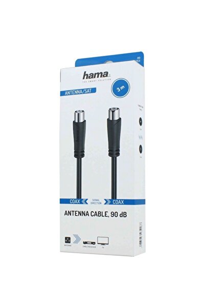Hama Coaxial Cable 205053, 90db, 3 meters, black