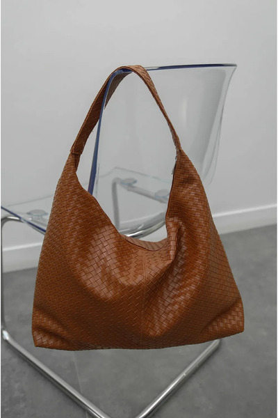 BAGS حقيبة يد وكتف من نوتي كروكوديل تان