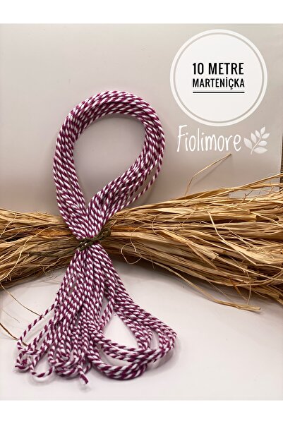 Fiolimore Marteniçka Premium (10 metri) Snur pentru pachete cadou, culori mix...