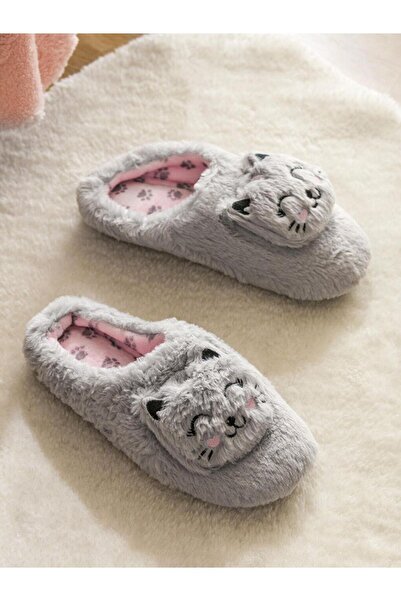 LC Waikiki Kedi Nakışlı Erkek Ev Terliği (W5)