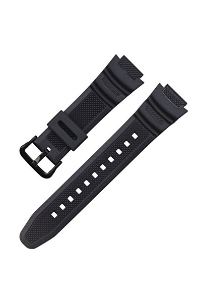 Choice سوار ساعة 18 مم بإبزيم أسود-أسود لساعات AQ-S810W وS800W وAE-1000W وSGW...