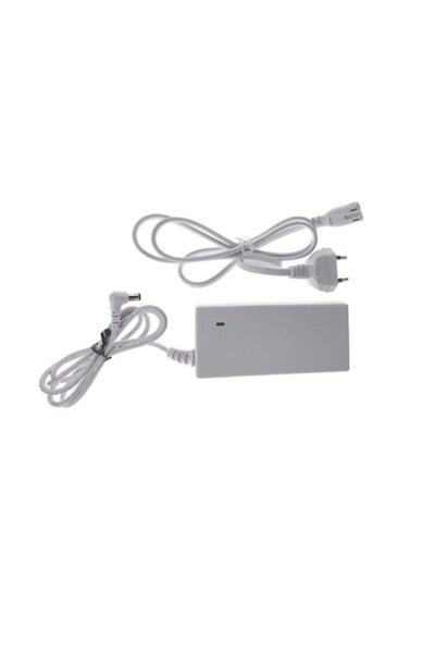 Bibilel Universal Power Supply for Surveillance Camera 12V, 3800 mA, with Protection, 1m Cable, White