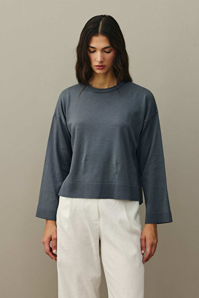 Fahhar İnce Triko Kazak Antrasit