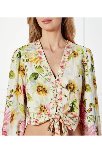 Guess Ls Colette V Neck Bo