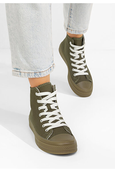 B T Shoes Tenisi inalti dama Thyora verzi