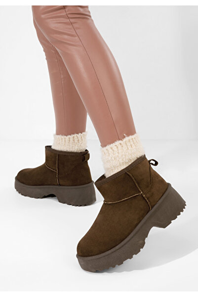 B T Shoes Χειμερινά Αρβυλάκια γυναικείες Maruvia καφε