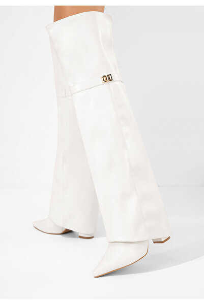 B T Shoes Ψηλές μπότες Crisia λευκά