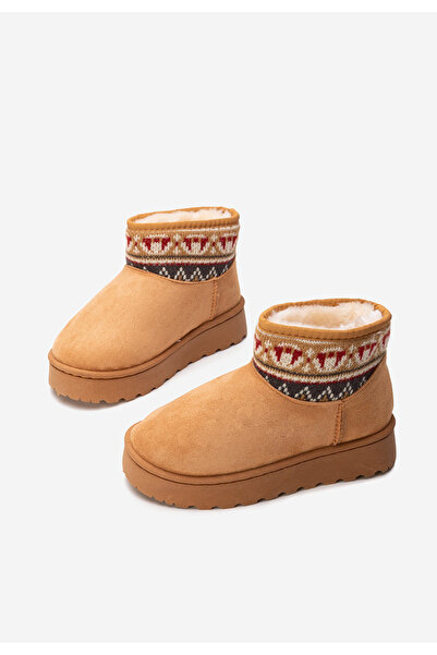 B T Shoes Camelové dámské válenky Joye V2