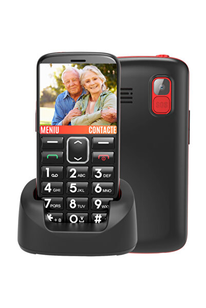 CZAY CZAY® Seniors Mobile Phone, Romanian, Hungarian, Large Screen, Color, Camera, Strong Volume, SOS, 2G