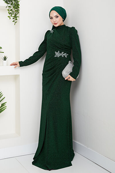 TesettürButik Sun Hijab Evening Dress