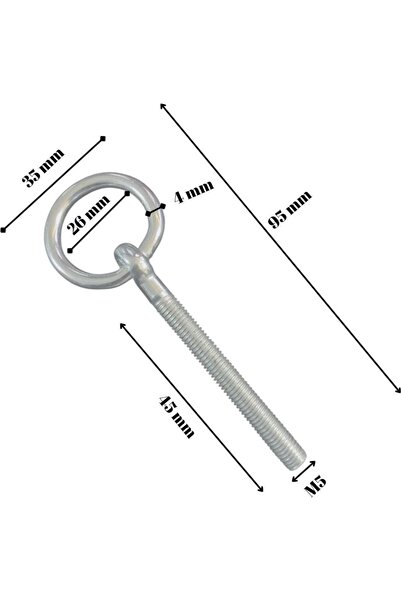 ilta Life Halkalı Civata M5x95 mm Galvanizli 2 Adet