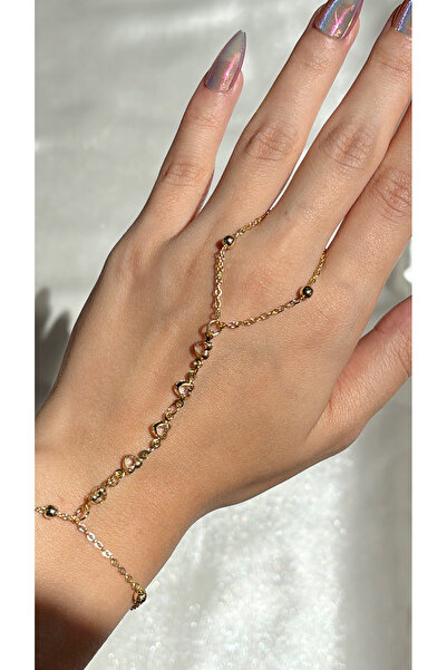 Eylülün Takısı Women's Gold Color Heart Model Şahmeran