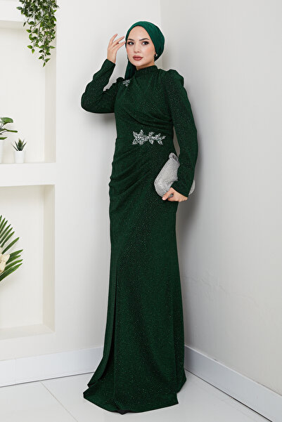 TesettürButik Sun Hijab Evening Dress