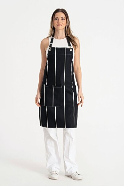 alinastore Unisex Kitchen Apron with Pockets Striped