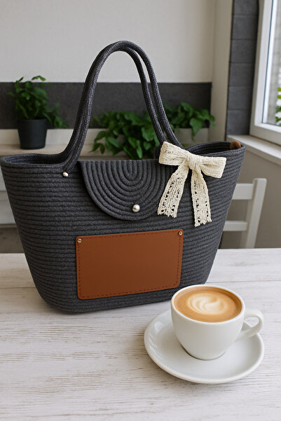 Secem Boutique Straw Jute Bag, Beach Bag, Shoulder Bag