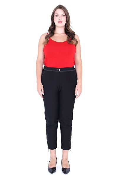 Darkmen بنطلون نسائي واسع الساقين بمقاس كبير جدًا