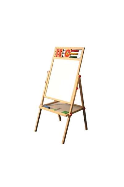 Picodino Дървена дъска за сметало, двустранна, 2 в 1, с букви, цифри, сметало...