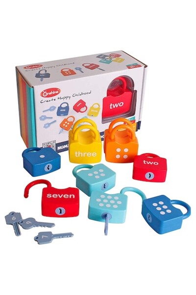 ONSHINE Joc educativ Montessori cu lacăte și chei