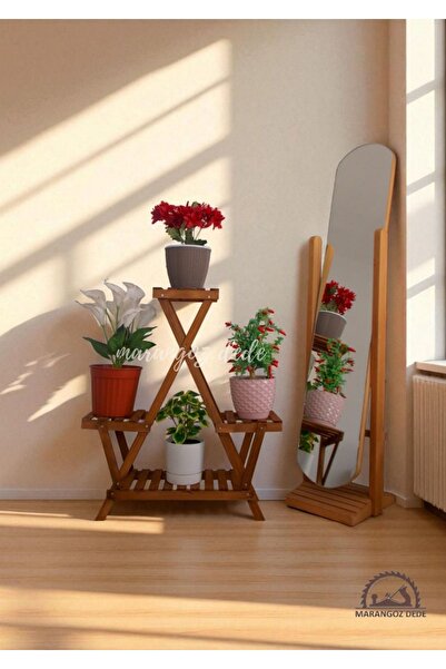 KOVANCI DEKORATİF SAKSILIK ÇİÇEKLİK SAKSI STANDI