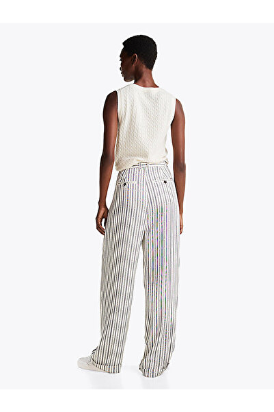 Tommy Hilfiger Women's Fluid Vis Stp Relaxed Pants