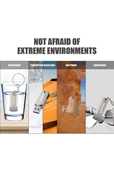 Generic محرك أقراص فلاش USB 3.2 سعة 4 تيرابايت - نقل عالي السرعة، محرك أقراص USB معدني على شكل حرف U، محرك أقراص ذاكرة SSD