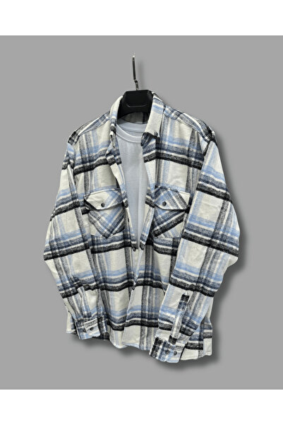 Zikuv Чоловіча сорочка Relax Fit, зручний крій, лісорубний комір на ґудзиках, дві кишені з клапанами, картатий візерунок, зимова сорочка