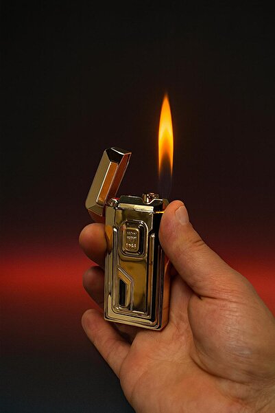 melmus Gold Külçe Tasarımlı Elektronik Çakmak | Hediye Kutulu