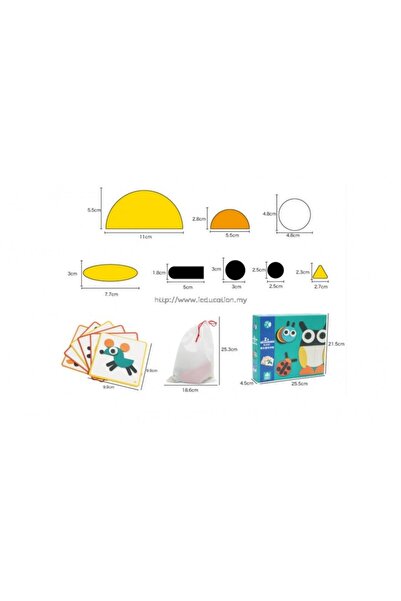 İdeal Creative Wooden Tangram Game Ze Geoanimo