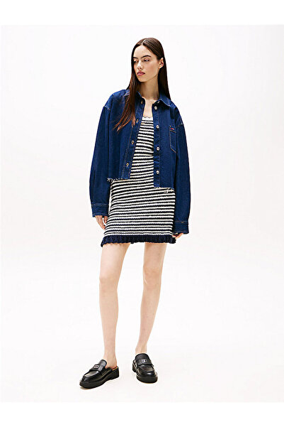 Tommy Hilfiger Women's Cropped Denim Shirt