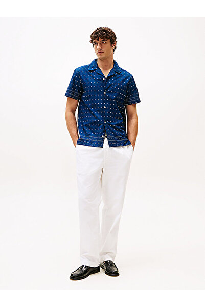 Tommy Hilfiger Men's Flex Poplin Bandana Shirt