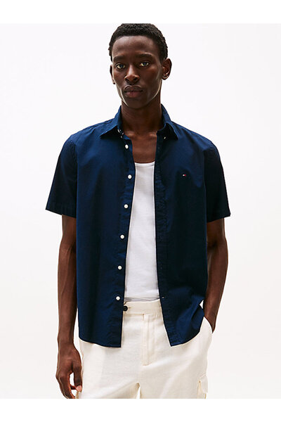 Tommy Hilfiger Men's Flex Poplin Solid Shirt