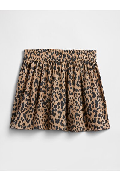 GAP Kız Bebek Kahverengi Leopar Desenli Etek