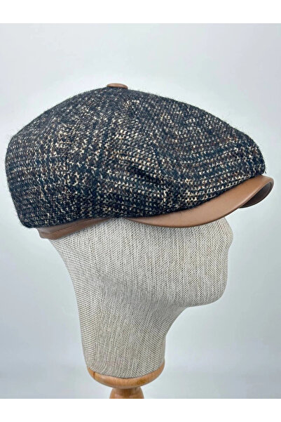 KARNAS ŞAPKA Kışlık Kaşe Kumaş Kasket Şapka – Klasik Desenli Model