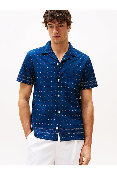 Tommy Hilfiger Men's Flex Poplin Bandana Shirt