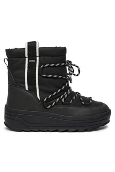 Geox γυναικείες χιονομπότες D46WNA-0FUME μαύρες