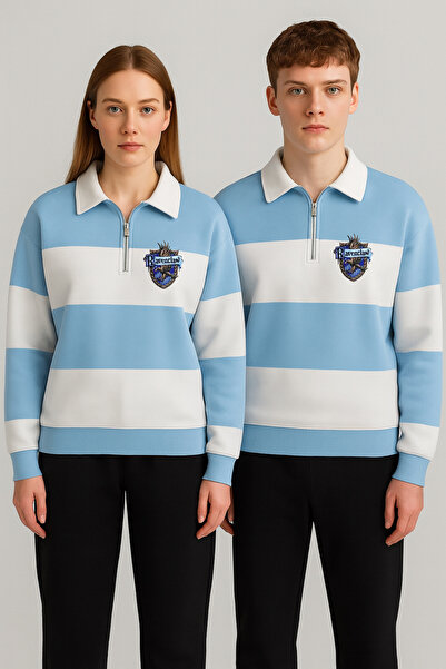 Risil-Nu Company Новий сезон Преміум тканина (унісекс) Поло з коміром, трикотажна кофта з 3 нитками - Комплект з 2 штанів