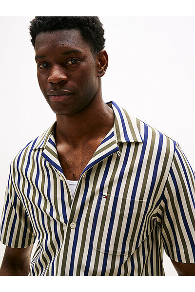 Tommy Hilfiger Men's 1985 Knitted Stripe Shirt