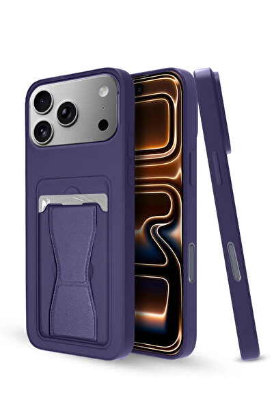 Wtech جراب واقٍ من السيليكون TPU مع حامل بطاقات لهاتف Apple iPhone 17 Pro 5G ...